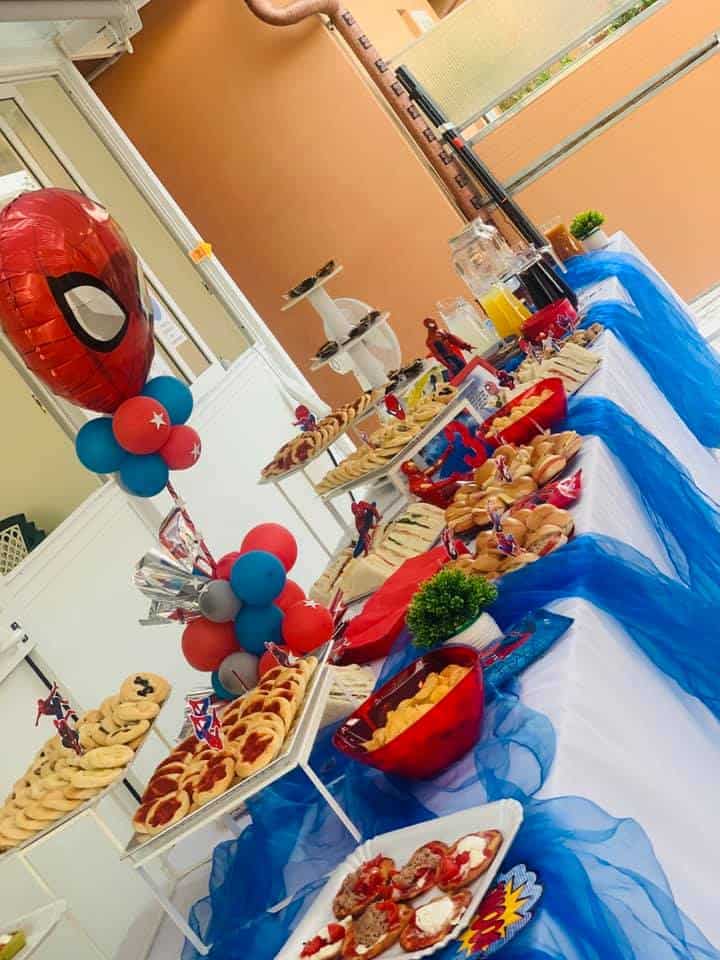 Tavolo buffet SpiderMan