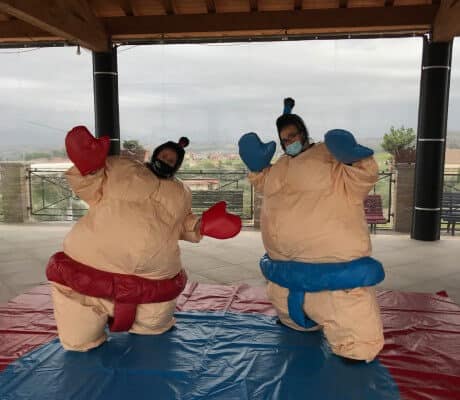 Lottatori di sumo: gioco gonfiabile in affitto a Palestrina